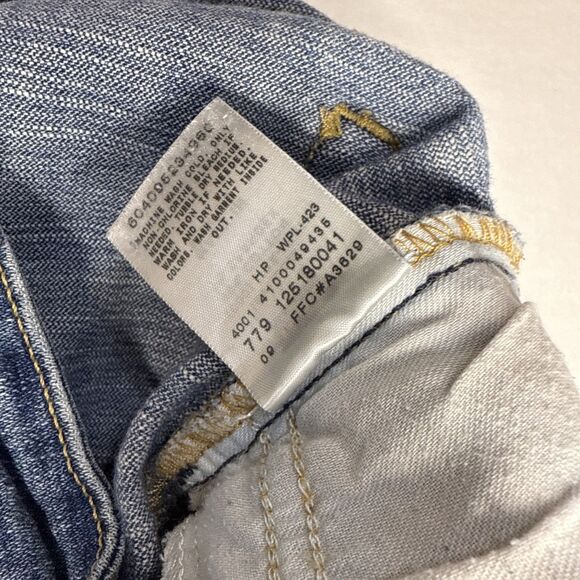 Levis 515 Jeans Womens 8P Short Boot Cut Mid Rise Medium Wash Denim Stretch - Picture 6 of 11